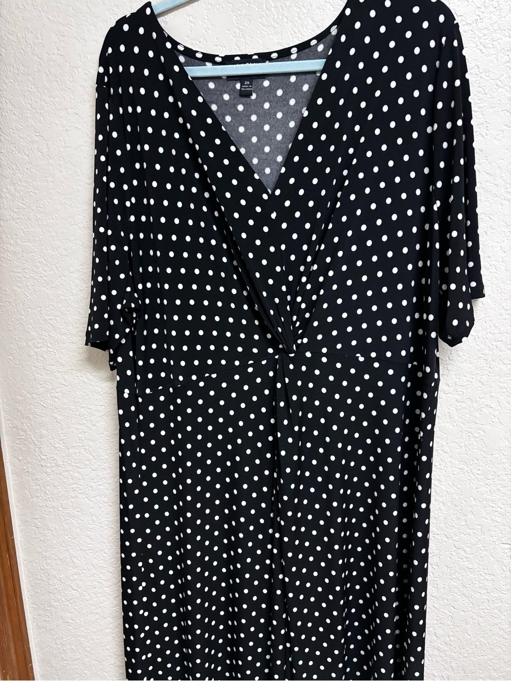MSK Women black polka dot maxi dress